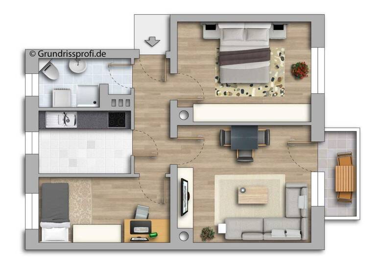 Wohnung zur Miete 368 € 3 Zimmer 57,5 m² 3. Geschoss Unterrißdorfer Straße 63 Lutherstadt Eisleben 06295