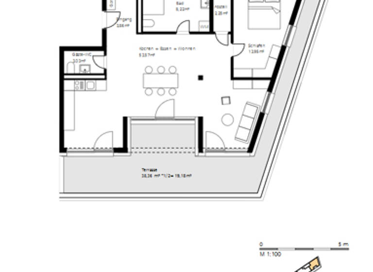 Penthouse zum Kauf - Erstbezug 765.000 € 104,1 m² 5. Geschoss Burghausen 84489