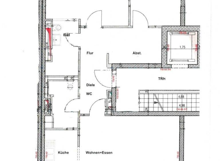 Wohnung zur Miete 1.990 € 3 Zimmer 91 m² 2. Geschoss frei ab 01.04.2026 Oberkassel Düsseldorf / Oberkassel 40545