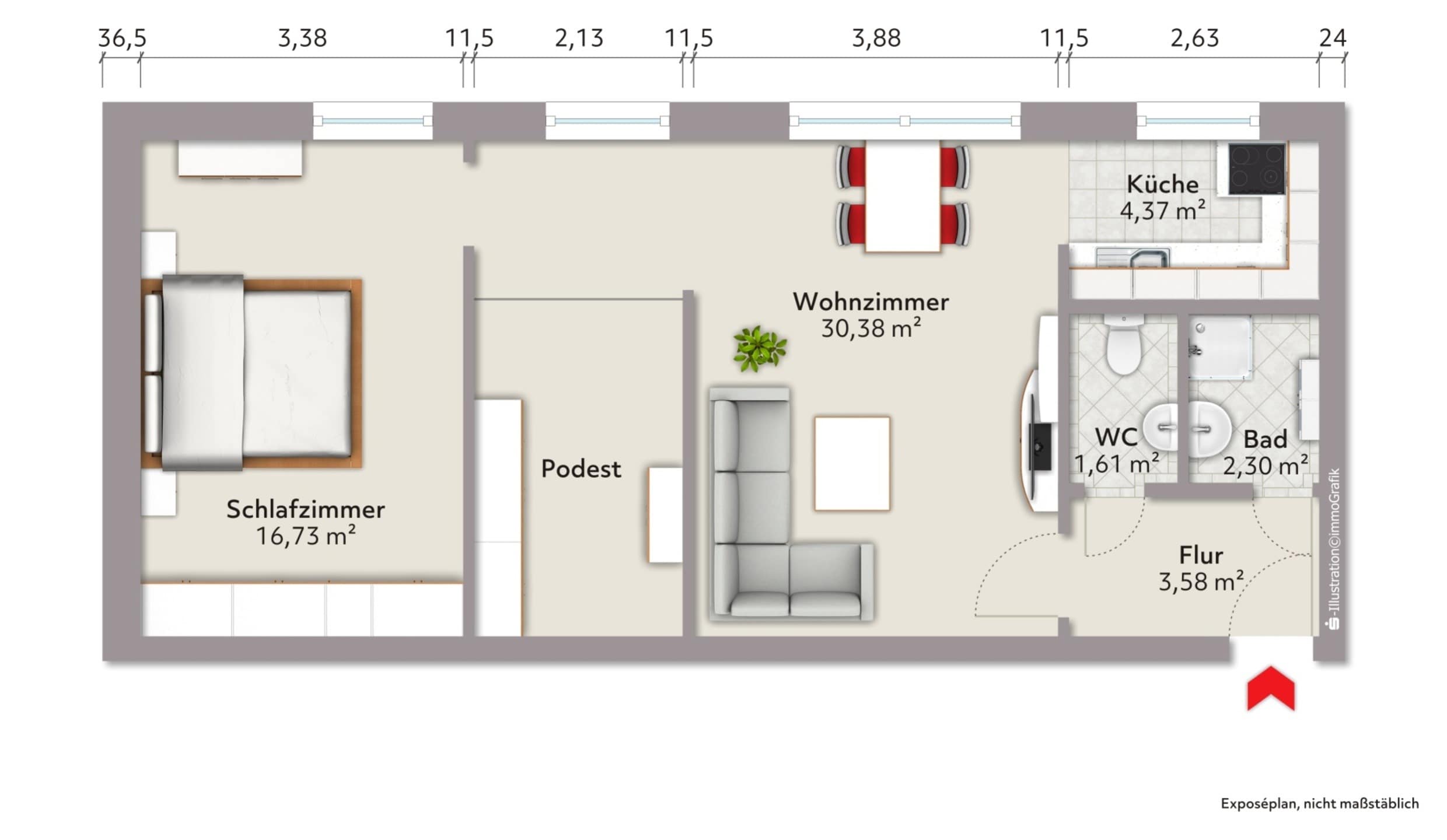 Wohnung zum Kauf 359.000 € 2 Zimmer 59 m²<br/>Wohnfläche Wangerooge 26486