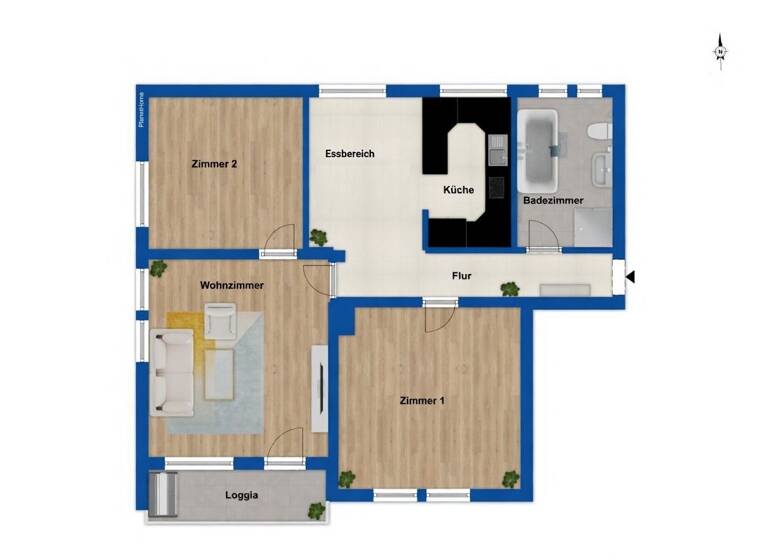 Wohnung zum Kauf 689.000 € 3 Zimmer 84,5 m² 3. Geschoss Bogenhausen München 81677