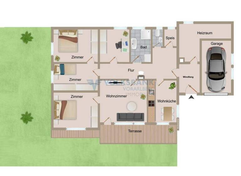 Bungalow zum Kauf 693.700 € 5,5 Zimmer 110 m² 623 m² Grundstück Fliederweg 2 Dornbirn 6850