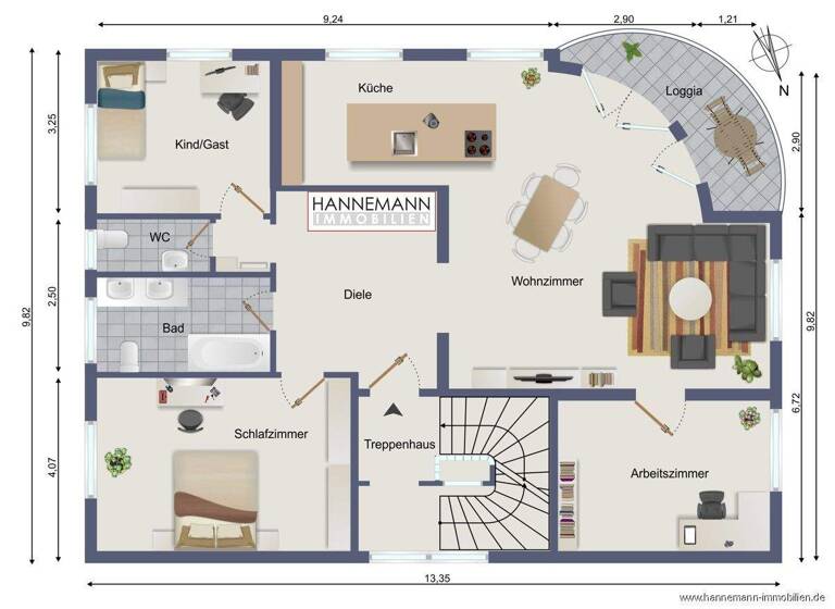 Wohnung zum Kauf 860.000 € 4 Zimmer 98 m² 1. Geschoss Blankenese Hamburg 22587