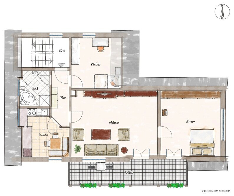 Wohnung zum Kauf 350.000 € 3 Zimmer 87 m²<br/>Wohnfläche 1.<br/>Geschoss Königsbrunn 86343