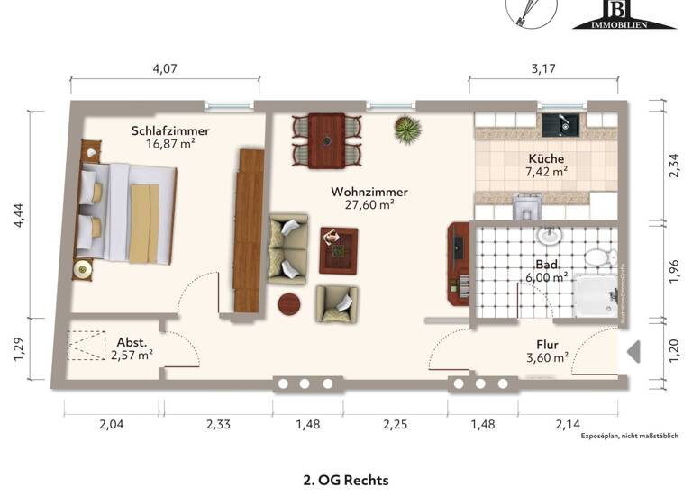 Wohnung zur Miete 450 € 2 Zimmer 64 m² 2. Geschoss frei ab 01.06.2026 Hünerdorfer Str. 68 Tangermünde 39590