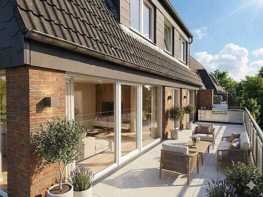 Terrassenwohnung zum Kauf provisionsfrei 547.000 € 3 Zimmer 88,5 m² 2. Geschoss Mauritz Münster 48155