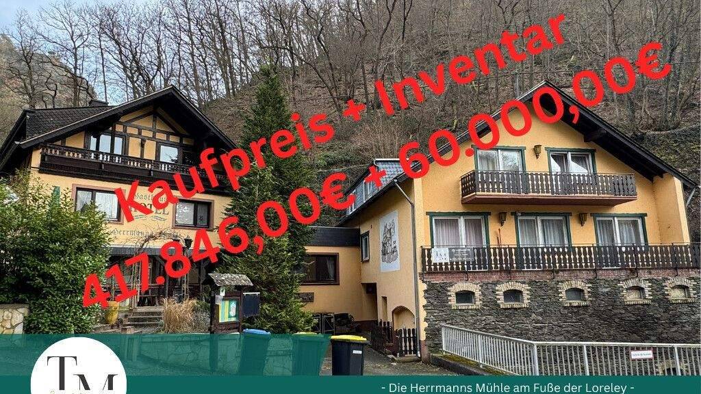 Hotel zum Kauf 477.846 € 10 Zimmer St Goarshausen Sankt Goarshausen 56346