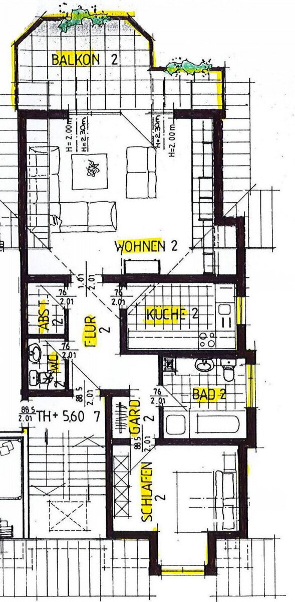 Wohnung zum Kauf 159.000 € 2 Zimmer 67 m²<br/>Wohnfläche Höchst Gelnhausen 63571