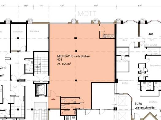 Büro-/Praxisfläche zur Miete provisionsfrei 163 m² Bürofläche Bahnhofstr. 10-14 St. Wendel 66606