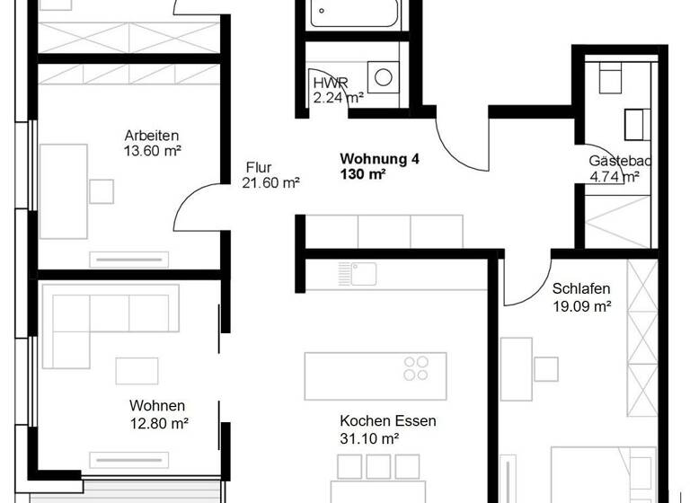 Wohnung zum Kauf provisionsfrei 915.000 € 5 Zimmer 130 m²<br/>Wohnfläche 1.<br/>Geschoss Treufer Straße 8 Laufamholz Nürnberg 90482
