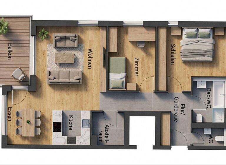 Wohnung zum Kauf 3 Zimmer 93 m² 1. Geschoss Höfen Winnenden 71364