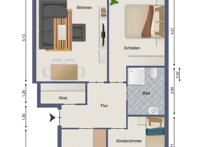 Wohnung zum Kauf 199.000 € 3 Zimmer 80 m²<br/>Wohnfläche Lohe-Rickelshof 25746