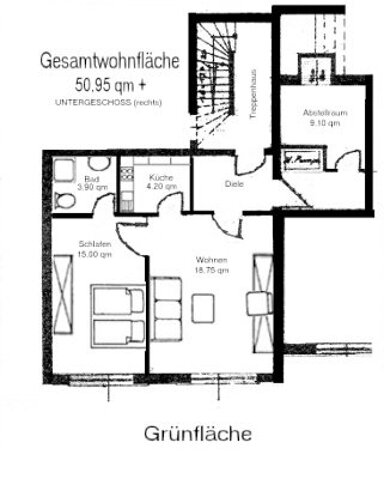 Wohnung zur Miete 500 € 2 Zimmer 51 m² UG frei ab sofort Asterbacher Weg 5 Mettendorf 54675