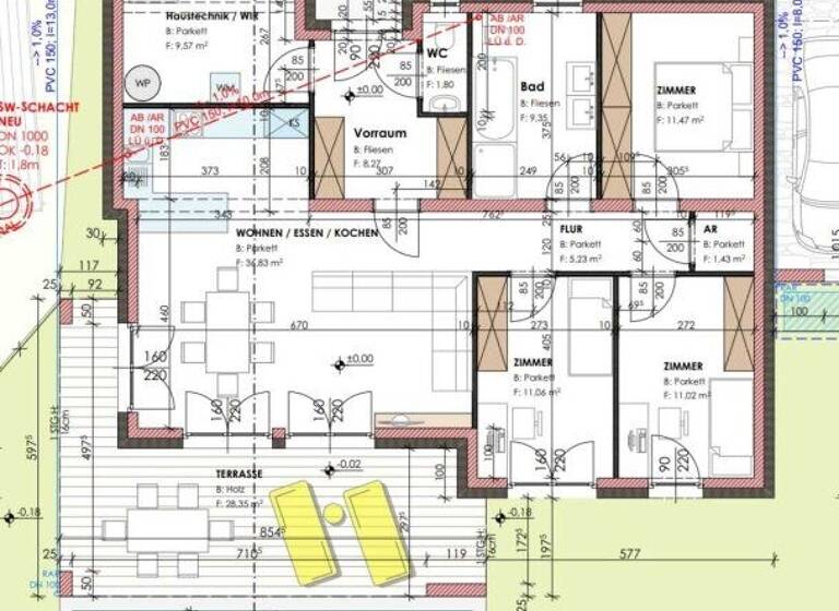 Bungalow zum Kauf 599.000 € 4 Zimmer 108 m² 630 m² Grundstück Lieboch 8501