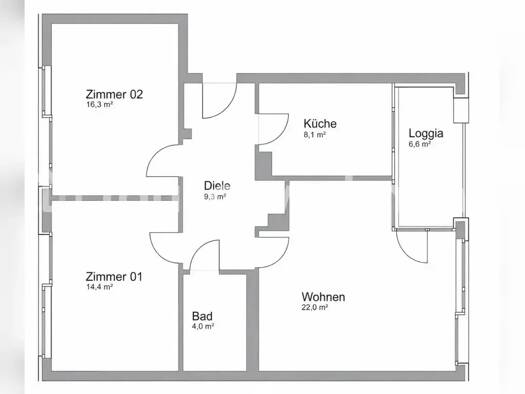 Wohnung zur Miete Tauschwohnung 928 € 3 Zimmer 77 m² 3. Geschoss Teltower Vorstadt Potsdam 14473