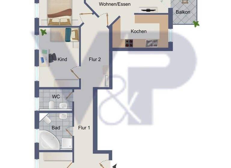 Wohnung zum Kauf provisionsfrei 239.000 € 4 Zimmer 106,4 m² 1. Geschoss frei ab 01.01.2027 Untermhaus Gera 07548