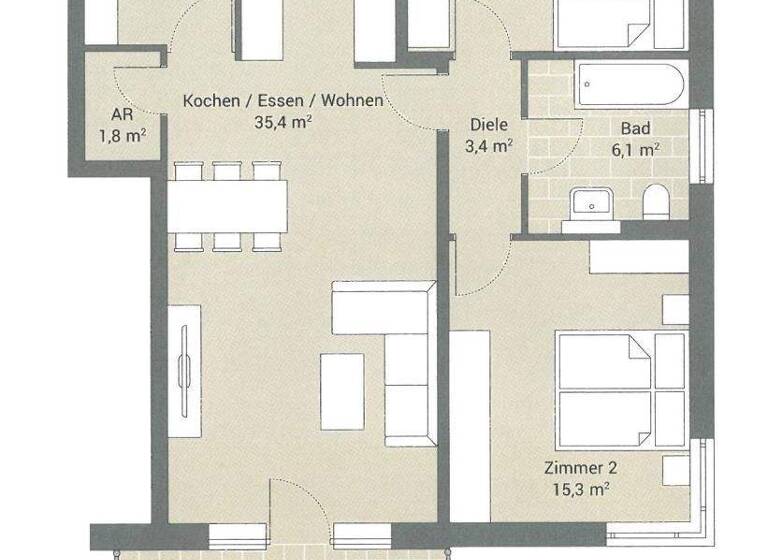Wohnung zum Kauf 399.000 € 3 Zimmer 85 m² 1. Geschoss Zirndorf 90513