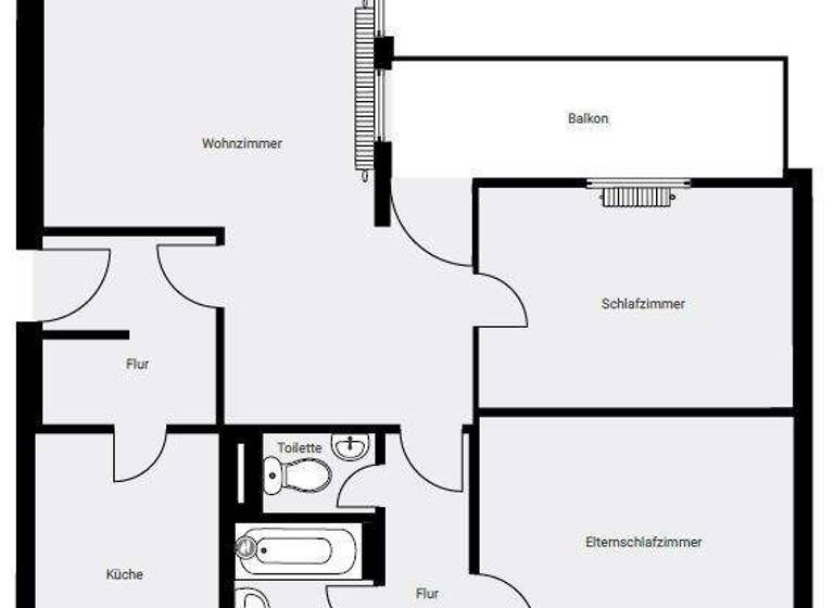 Wohnung zur Miete 600 € 3 Zimmer 81 m² 3. Geschoss Haydnstr. 38 Herzogenaurach 91074