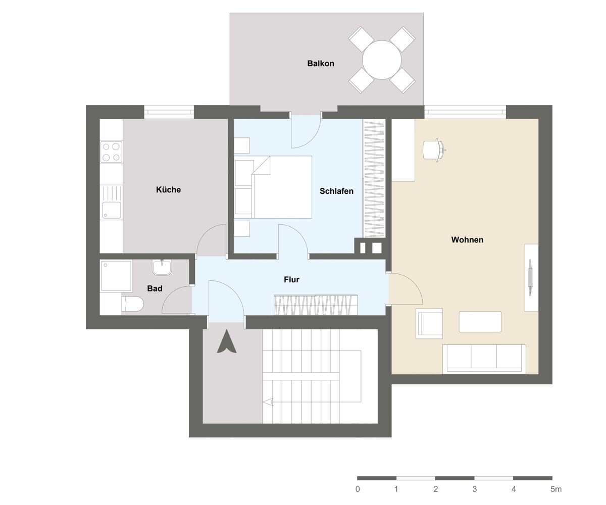 Wohnung zum Kauf 295.000 € 2 Zimmer 52 m²<br/>Wohnfläche 1.<br/>Geschoss Barmbek - Süd Hamburg 22081