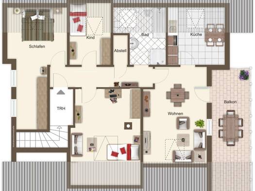 Wohnung zum Kauf 179.000 € 3,5 Zimmer 80 m² Metten Metten 94526