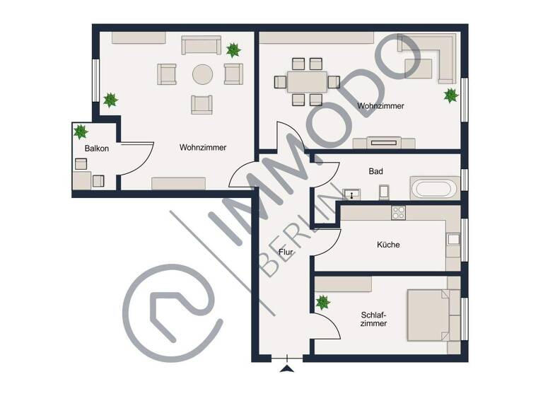 Wohnung zum Kauf provisionsfrei 420.000 € 3 Zimmer 67 m² 3. Geschoss Steglitz Berlin 12157
