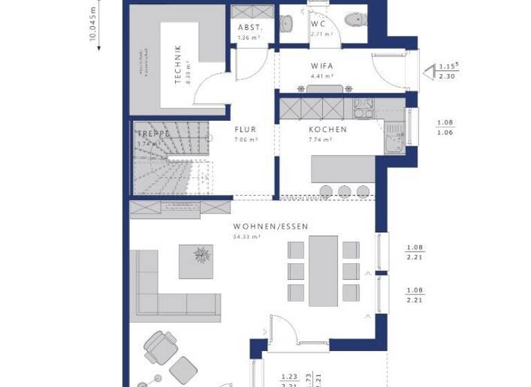 Doppelhaushälfte zum Kauf 745.000 € 5 Zimmer 187 m²<br/>Wohnfläche 300 m²<br/>Grundstück Hausen an der Möhlin Bad Krozingen 79189
