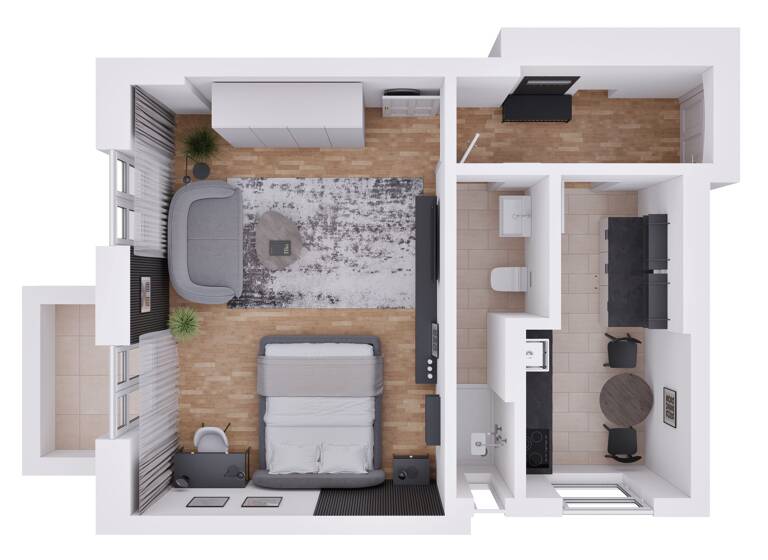Studio zum Kauf provisionsfrei 227.000 € 1 Zimmer 39 m²<br/>Wohnfläche 1.<br/>Geschoss Prühßstr. 50 Mariendorf Berlin 12105
