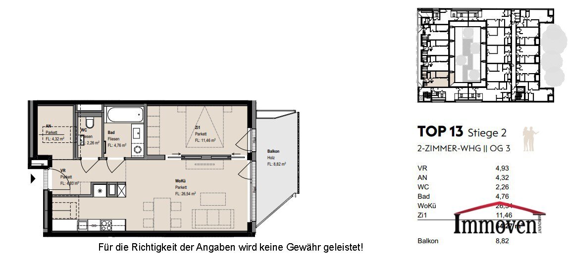 Wohnung zur Miete 1.353 € 2 Zimmer 54,3 m²<br/>Wohnfläche 3.<br/>Geschoss Apollogasse 16-18 Wien 1070