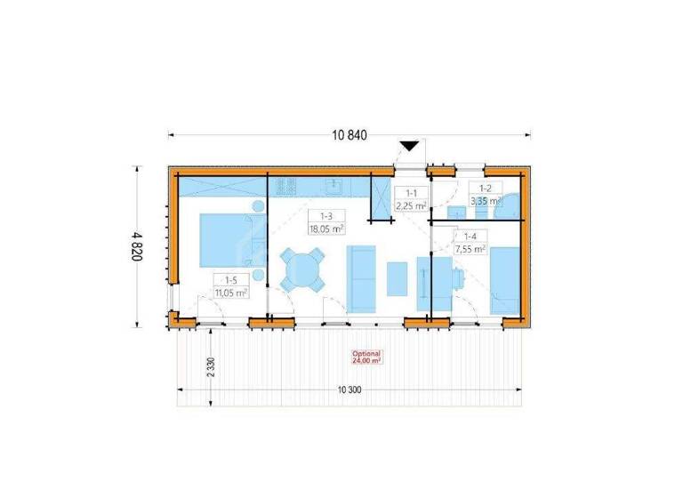 Bungalow zum Kauf - Erstbezug provisionsfrei 249.000 € 3 Zimmer 42 m² 241 m² Grundstück frei ab sofort Hausen Villenbach 86637