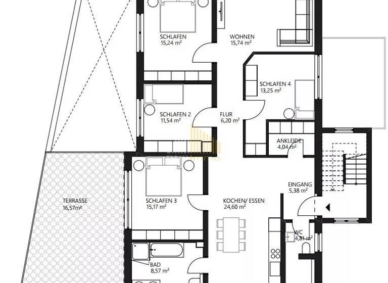 Studio zum Kauf 249.000 € 7 Zimmer 124 m² 1. Geschoss Manderner Straße 61 Zerf 54314