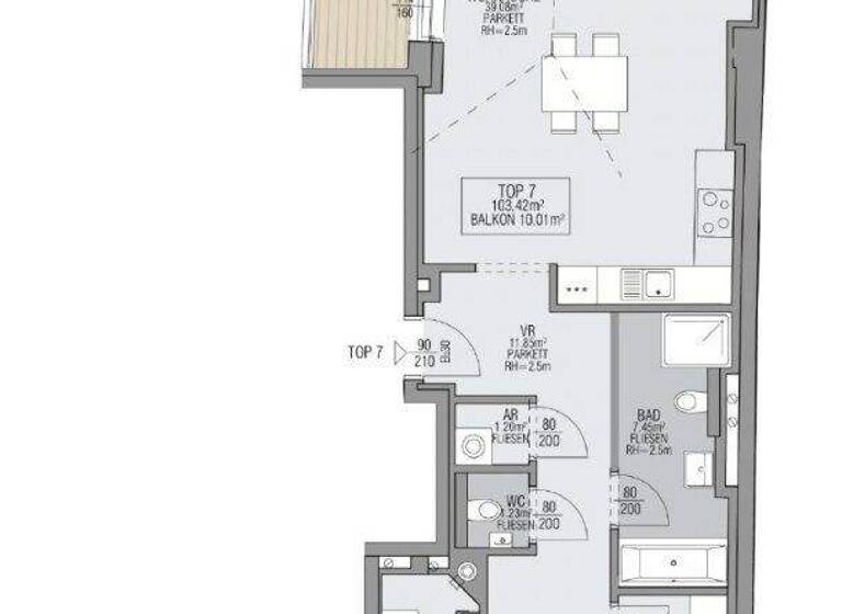 Wohnung zum Kauf - Erstbezug 998.000 € 4 Zimmer 103,4 m² 3. Geschoss Wien 1180