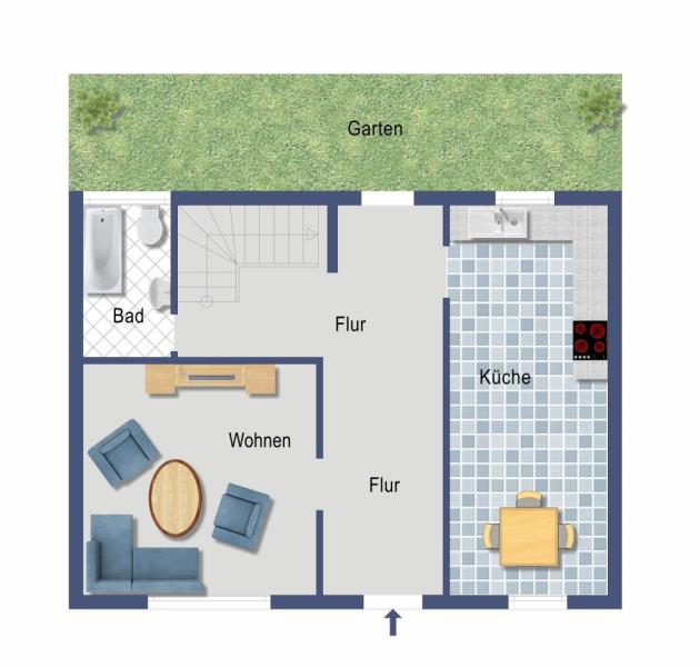 Reihenmittelhaus zum Kauf 60.000 € 3 Zimmer 120 m²<br/>Wohnfläche 347 m²<br/>Grundstück Wiehe Roßleben-Wiehe 06571