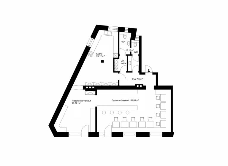 Laden zum Kauf 3 Zimmer 74,5 m² Verkaufsfläche teilbar ab 47 m² Neuhausen-Nymphenburg München 80636