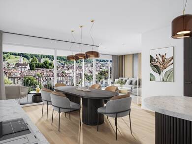 Wohnung zum Kauf - Neubau provisionsfrei 4,5 Zimmer 120,2 m² Souterrain, UG frei ab sofort Säckinger Straße 9c Laufenburg Laufenburg (Baden) 79725