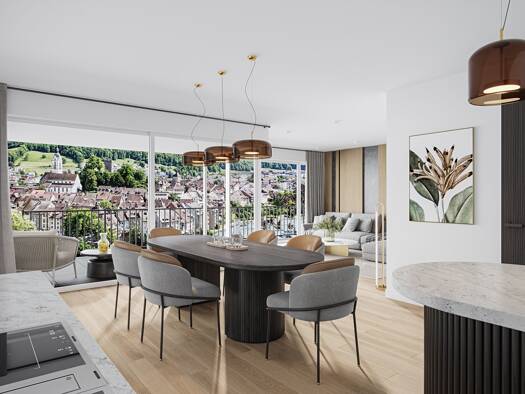 Wohnung zum Kauf - Neubau provisionsfrei 719.000 € 4,5 Zimmer 120,2 m² UG frei ab sofort Säckinger Straße 9c Laufenburg Laufenburg (Baden) 79725