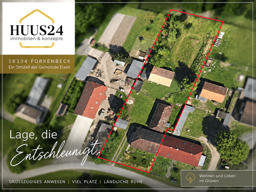 Doppelhaushälfte zum Kauf 119.500 € 5 Zimmer 290 m² 2.747 m² Grundstück frei ab sofort Hofstr. 5 Forkenbeck Eixen 18334