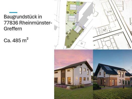 Grundstück zum Kauf provisionsfrei 197.773 € 486 m² Grundstück Greffern Rheinmünster 77836