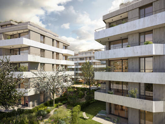 Wohnung zum Kauf - Neubau provisionsfrei 525.000 € 3 Zimmer 74 m² 2. Geschoss Herderstraße 4, 6, 8 West Rosenheim 83024