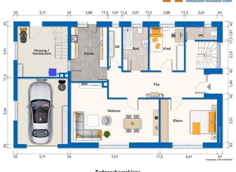 Mehrfamilienhaus zum Kauf 389.000 € 8 Zimmer 217 m² 1.230 m² Grundstück Vollersode 27729