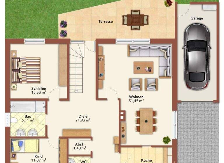 Einfamilienhaus zum Kauf 249.000 € 3 Zimmer 97,5 m² 763 m² Grundstück Drangstedt Geestland-Drangstedt 27624