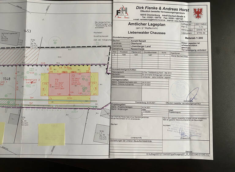 Grundstück zum Kauf provisionsfrei 79.000 € 691 m²<br/>Grundstück Liebenwalder Chaussee 9a (dahinterliegend) Löwenberg Löwenberger Land 16775