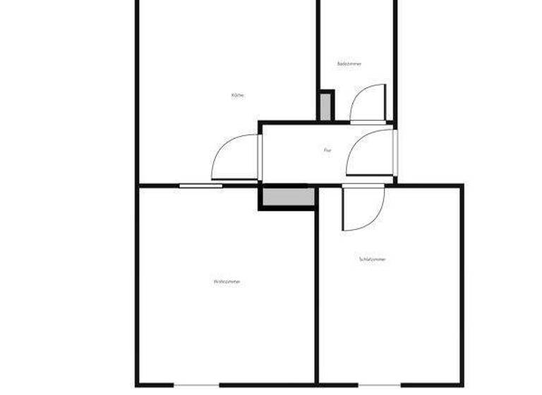 Wohnung zur Miete 498 € 2 Zimmer 49 m² 2. Geschoss frei ab 15.03.2026 Sallerstr. 3 Eich Kempten 87435