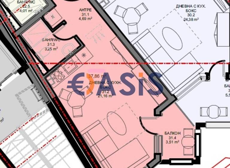 Studio zum Kauf provisionsfrei 84.835 € 1 Zimmer 45 m² 4. Geschoss ulica Blgariya 13 Pomorie 8200