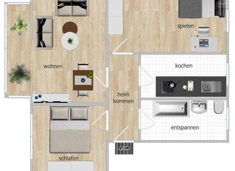 Wohnung zum Kauf 27.000 € 3 Zimmer 60,7 m² EG Straße des Aufbaus 15 Gröbzig 06388