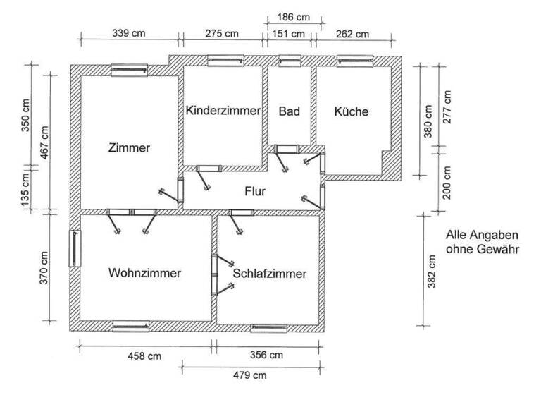 Wohnung zum Kauf 178.000 € 4 Zimmer 86 m² 1. Geschoss Güstrow 18273