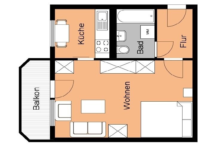 Wohnung zur Miete 242 € 1 Zimmer 36 m²<br/>Wohnfläche 2.<br/>Geschoss 01.05.2025<br/>Verfügbarkeit Hermann-Duncker-Straße 3 Oschersleben Oschersleben 39387