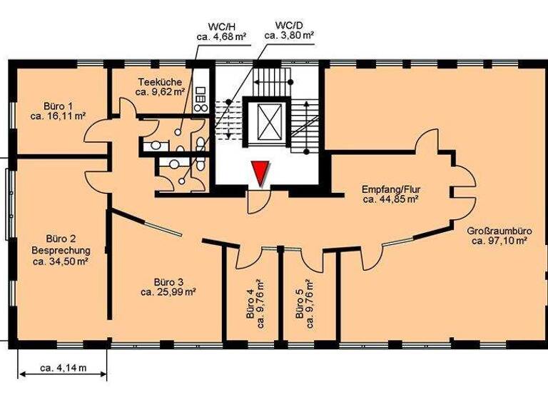 Büro zur Miete 11 € 256 m² Bürofläche teilbar ab 256 m² Happing Rosenheim 83026
