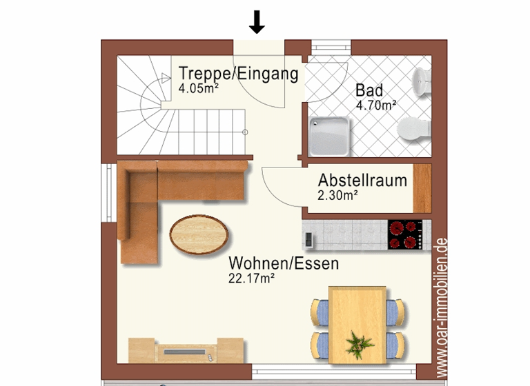 Wohnung zum Kauf 190.000 € 2 Zimmer 51,2 m² Ringstraße 1 Juliusruh 18566