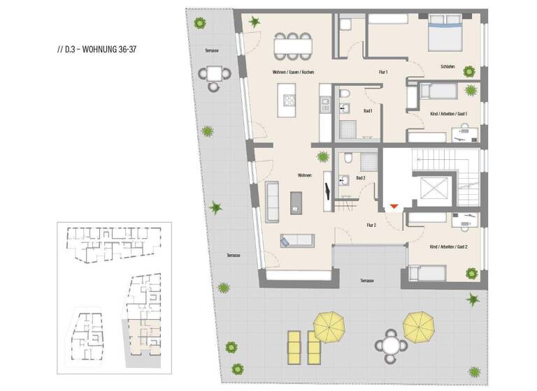 Penthouse zum Kauf - Erstbezug provisionsfrei 949.000 € 4 Zimmer 188,9 m² 2. Geschoss Rottweil 78628