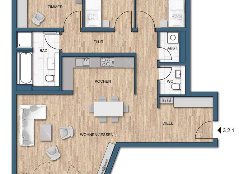 Wohnung zum Kauf - Erstbezug provisionsfrei 699.900 € 4 Zimmer 117,3 m² Am Sportfeld 1 Bad Vilbel 61118